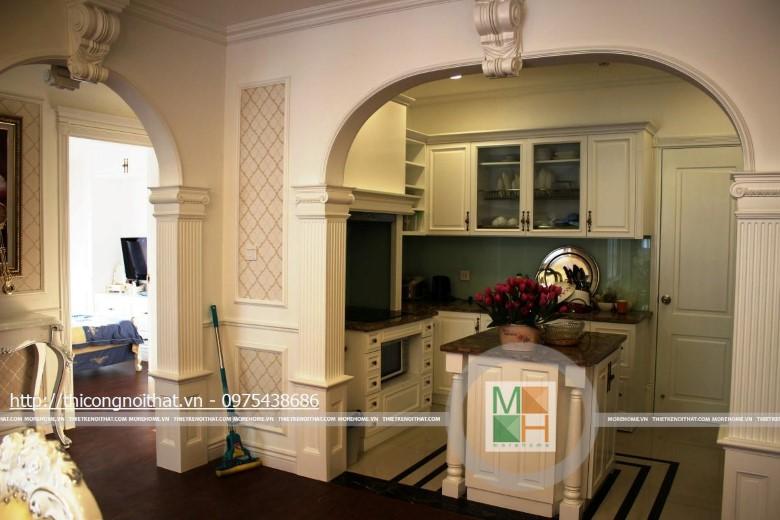 Thi công nội thất chung cư Vinhomes trường phái tân cổ điển