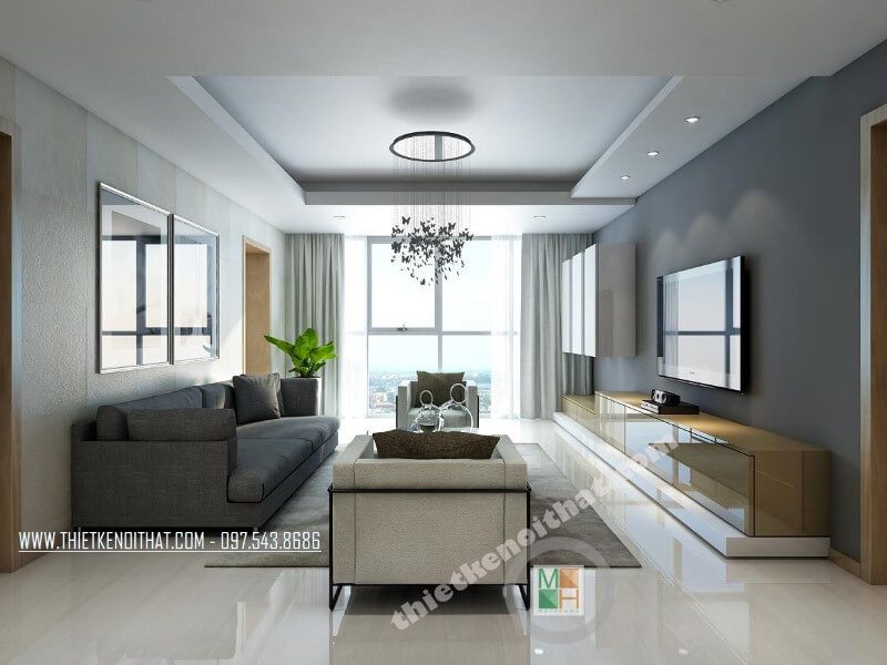 Thiết kế chung cư Thăng Long Number One đẹp với sự tối giản và đồng bộ từ ánh sáng đến màu sắc và vật dụng được gia chủ yêu thích và hướng đến. thiết kế nội thất chung cư
