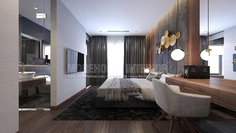 Trang trí nội thất phòng ngủ khép kín hiện đại sang trọng là một trong những xu thế thiết kế nổi bật nhất hiện nay.