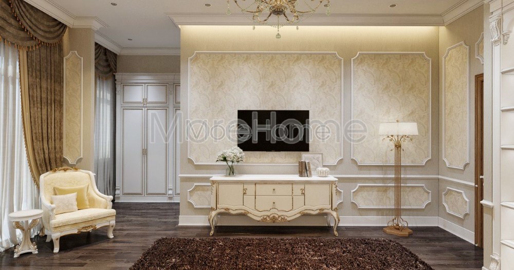 Thi công nội thất chung cư phong cách tân cổ điển