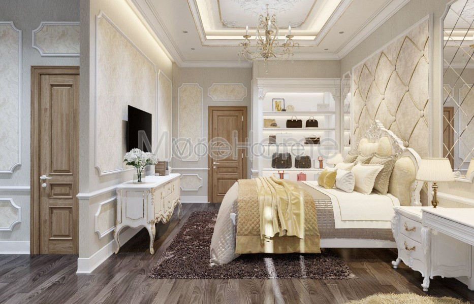 Thi công nội thất chung cư phong cách tân cổ điển
