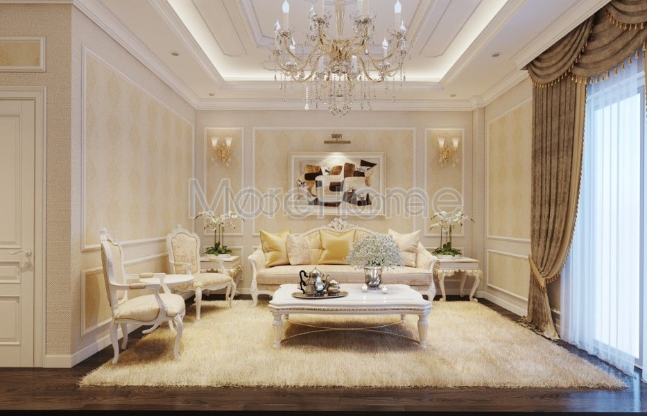 Thi công nội thất chung cư phong cách tân cổ điển